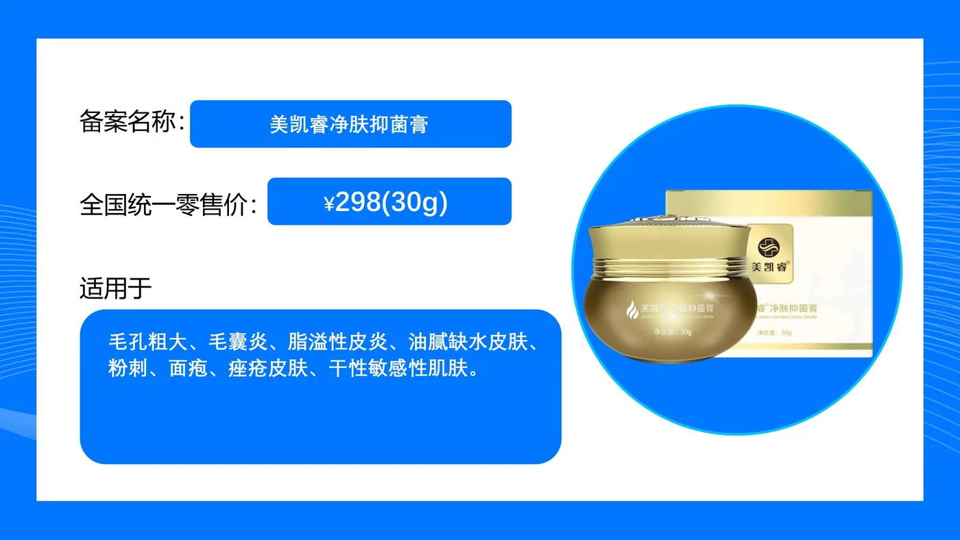 祛痘护理产品资料图